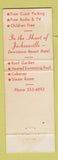 Matchbook Cover - Hotel Roosevelt Jacksonville FL