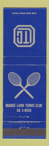 Matchbook Cover - Orange Lawn Tennis Club
