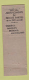 Matchbook Cover - Frank Dalley's Meadowbrook Cedar Grove NJ