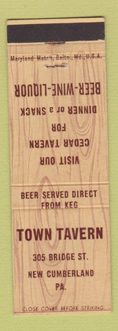 Matchbook Cover - Town Tavern New Cumberland PA