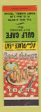 Matchbook Cover - Gulf Cafe Port Isabel TX