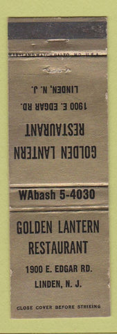 Matchbook Cover - Golden Lantern Restaurant Linden NJ WEAR