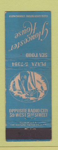 Matchbook Cover - Gloucester House New York City