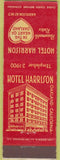 Matchbook Cover - Hotel Harrison Oakland CA