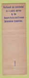 Matchbook Cover - Safety Drive Carefully Fire Newark NJ Police Fire WEAR
