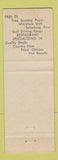 Matchbook Cover - Young's Restaurant Ambassador Motel Cave City KY WEAR