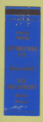 Matchbook Cover - May Drug Company Dodge City KS WEAR