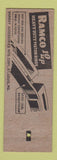 Matchbook Cover - Ramco Piston Rings Concordia KS Auto Parts