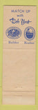 Matchbook Cover - Bob Yost Builder Real Estate York PA