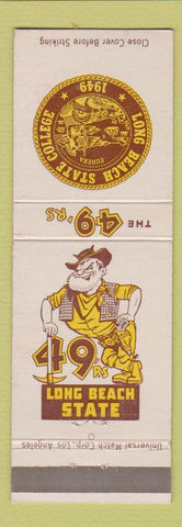 Matchbook Cover - Long Beach State College CA 49ers Norm Meager's Clothes