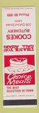 Matchbook Cover - Cookes Butchery Levin New Zealand