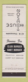 Matchbook Cover - Towson House MD restaurant WEAR
