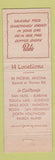 Matchbook Cover - Bob's Big Boy Jack Latham KRCA TV Los Angeles WORN