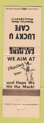 Matchbook Cover - Lucky U Cafe Napavine WA