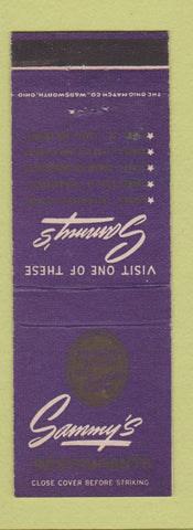 Matchbook Cover - Sammy's Restaurants Chicago?