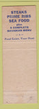 Matchbook Cover - The Beef House West Palm Beach FL