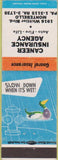 Matchbook Cover - Caneer Insurance Montebello CA