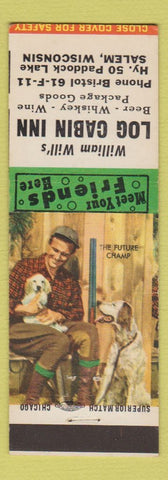 Matchbook Cover - William Will's Lob Cabin Inn Salem WI