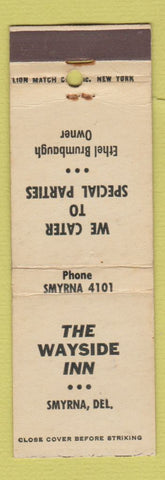 Matchbook Cover - Wayside Inn Smyrna DE Ethel Brumbaugh WEAR