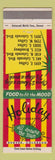 Matchbook Cover - Holiday Restaurants Denver Colorado Colfax