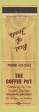 Matchbook Cover - The Coffee Pot Williams AZ