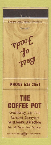 Matchbook Cover - The Coffee Pot Williams AZ
