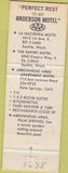 Matchbook Cover - Apartments Seattle WA Palm Springs CA