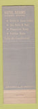 Matchbook Cover - Hotel Adams Phoenix AZ