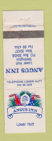 Matchbook Cover - Angus Inn Lower Hutt Wellington Australia WEAR