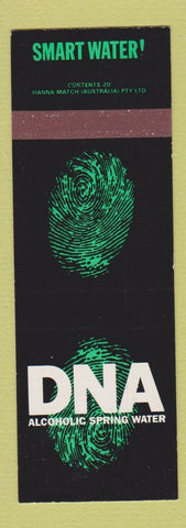 Matchbook Cover - DNA Alcoholic Spring Water Australia SAMPLE
