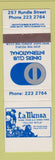 Matchbook Cover - La Mensa Restaurant Italian Australia