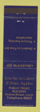 Matchbook Cover - Levin Fine Art Gallery Levin New Zealand