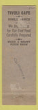 Matchbook Cover - Tivoli Cafe Juarez Mexico
