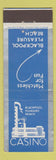 Matchbook Cover - Casino Blackpool Pleasure Beach UK England
