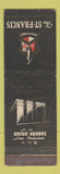 Matchbook Cover - St Francis Hotel San Francisco CA