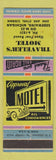 Matchbook Cover - Traveler's Motel Sebewaing MI WEAR