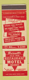 Matchbook Cover - Burnetts Old Inn Rstaurant Motel Elizabethtown KY