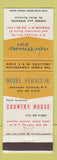 Matchbook Cover - Northway Inn Hotel Syracuse NY