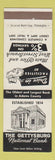 Matchbook Cover - Gettysburg National Bank PA