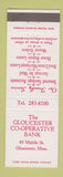 Matchbook Cover - Gloucester COOP Bank MA