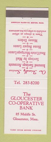 Matchbook Cover - Gloucester COOP Bank MA