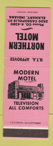 Matchbook Cover - Northern Motel Elkhart IN