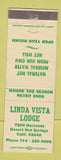 Matchbook Cover - Linda Vista Lodge Desert Hot Springs CA