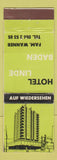 Matchbook Cover - Hotel Linde Baden