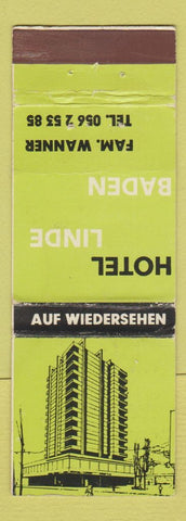 Matchbook Cover - Hotel Linde Baden