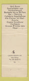 Matchbook Cover - Hotel Linde Baden