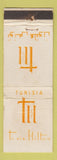 Matchbook Cover - Tunisia Hilton Hotel WEAR