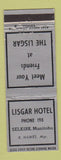 Matchbook Cover - Lisgar Hotel Selkirk MB WEAR