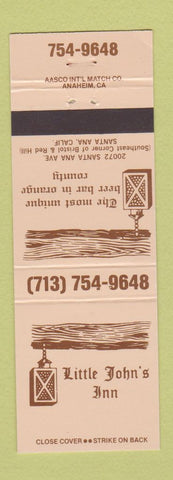 Matchbook Cover - Little John's Inn Santa Ana CA