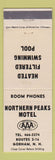 Matchbook Cover - Northern Peaks Motel Gorham NH